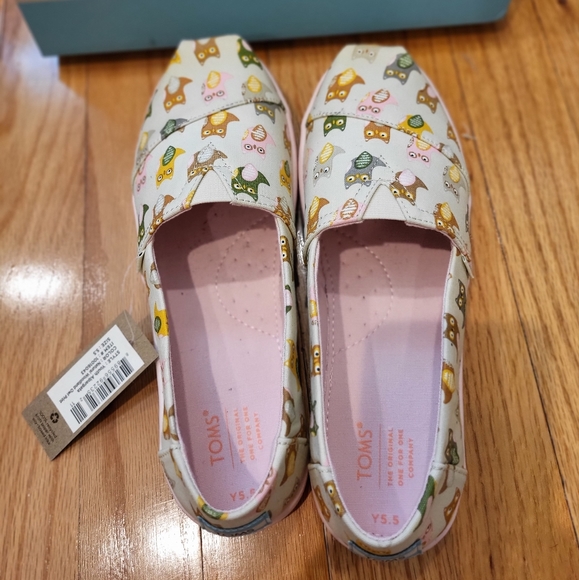 Tom's Alpargata Natural Woodland Owl Print Shoes - Picture 3 of 9